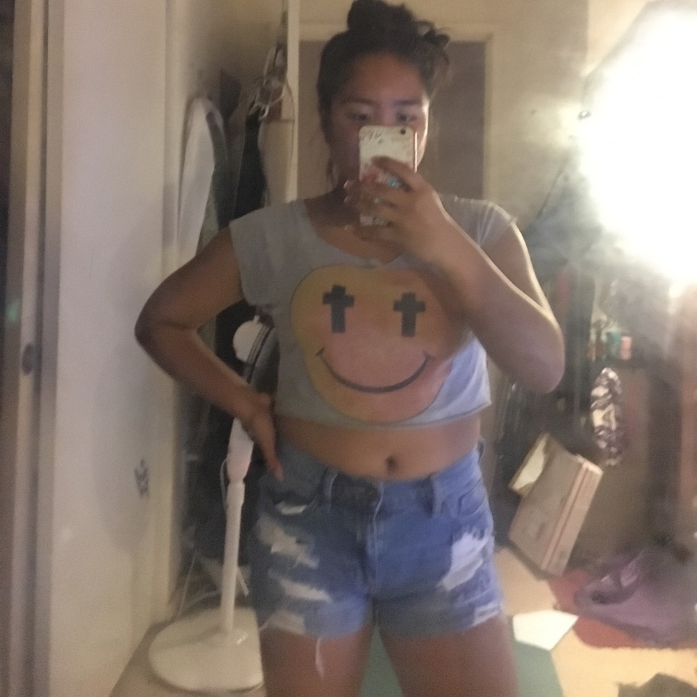 Graphic crop top